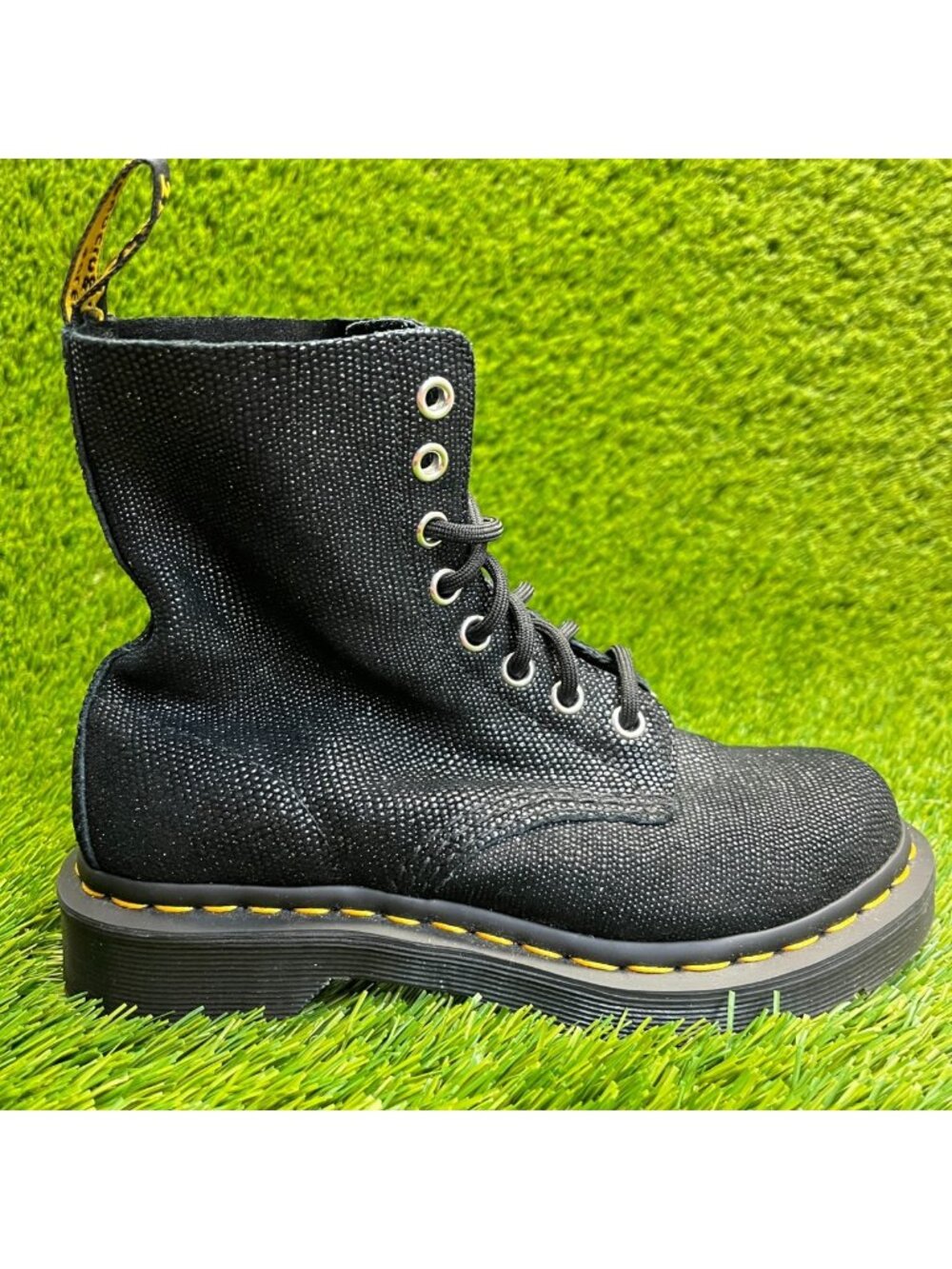 Dr. Martens 1460 Pascal Womens Size 5 Black Classic Outdoor Lace Up Combat Boots